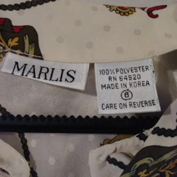 Vintage Marlis Print Bloused - Picture 5 of 6